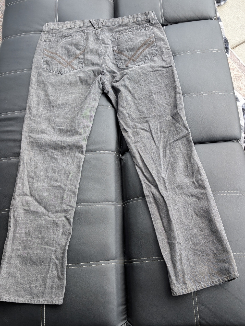 William Rast Jackson Slim Straight Jeans (40) Gunpowder - Picture 2 of 7